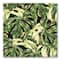 Designart - Natural Leaves Exotic On Dark II - Tropical Canvas Wall Art Print